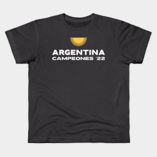 Argentina Soccer/ Futbol FIFA World Cup Qatar 2022 Kids T-Shirt